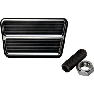 BILLET SPECIALTIES Black Rectangle Brake Pedal 199315