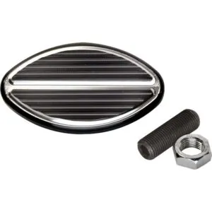 BILLET SPECIALTIES Black Oval Brake Pedal 199335