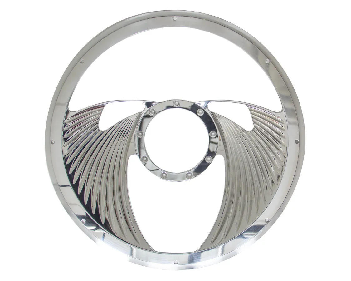 BILLET SPECIALTIES Half Wrap Steering Wheel -Eagle Polished 29825