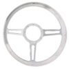 BILLET SPECIALTIES Steering Wheel 1/2 Wrap 14in Split Spoke 30137