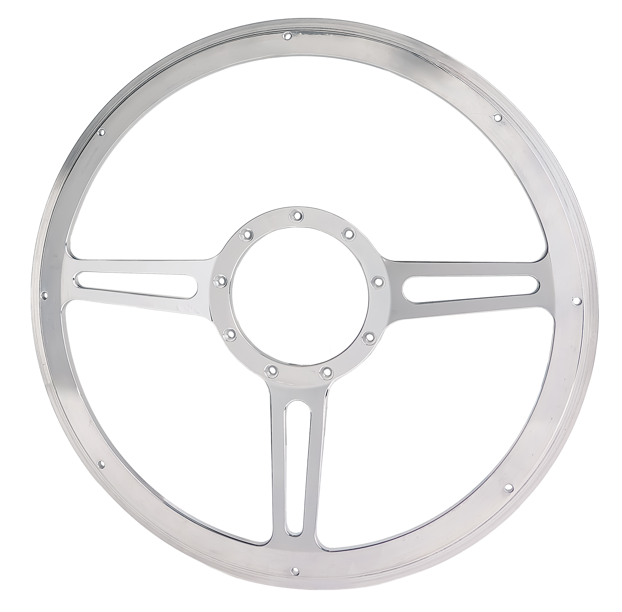 BILLET SPECIALTIES Steering Wheel 1/2 Wrap 14in Split Spoke 30137