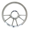 BILLET SPECIALTIES 14in Edge Steering Wheel Half Wrap 30971