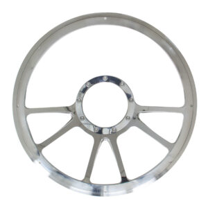 BILLET SPECIALTIES 14in Edge Steering Wheel Half Wrap 30971