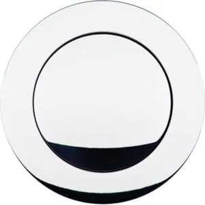 BILLET SPECIALTIES Polished Horn Button Large Smooth 32125