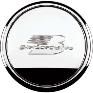 BILLET SPECIALTIES Polished Horn Button Billet Logo 32620