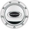 BILLET SPECIALTIES Horn Button Riveted Polished w/Black Logo 32715