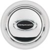BILLET SPECIALTIES Horn Button Smooth Polished w/Black Logo 32725