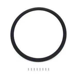 BILLET SPECIALTIES Half Wrap Ring For 15.5in Wheel Black Leath 33008