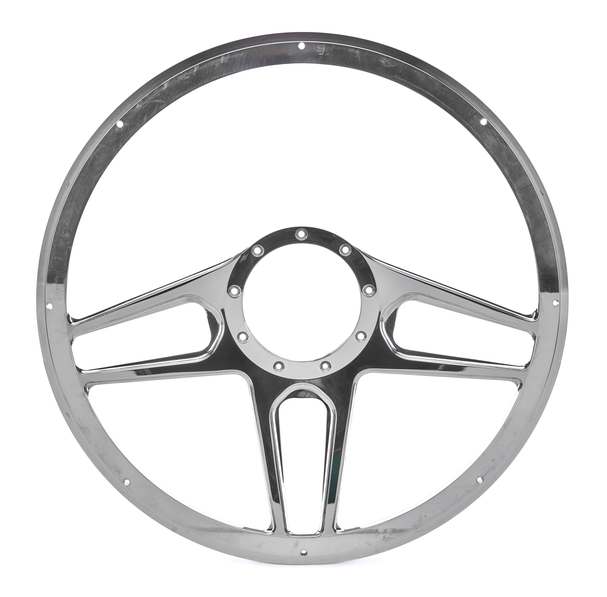 BILLET SPECIALTIES Steering Wheel 1/2 Wrap 15.5in Tec 5 Polished 34051