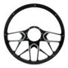BILLET SPECIALTIES Steering Wheel 1/2 Wrap 15.5in Redline Polished 34107