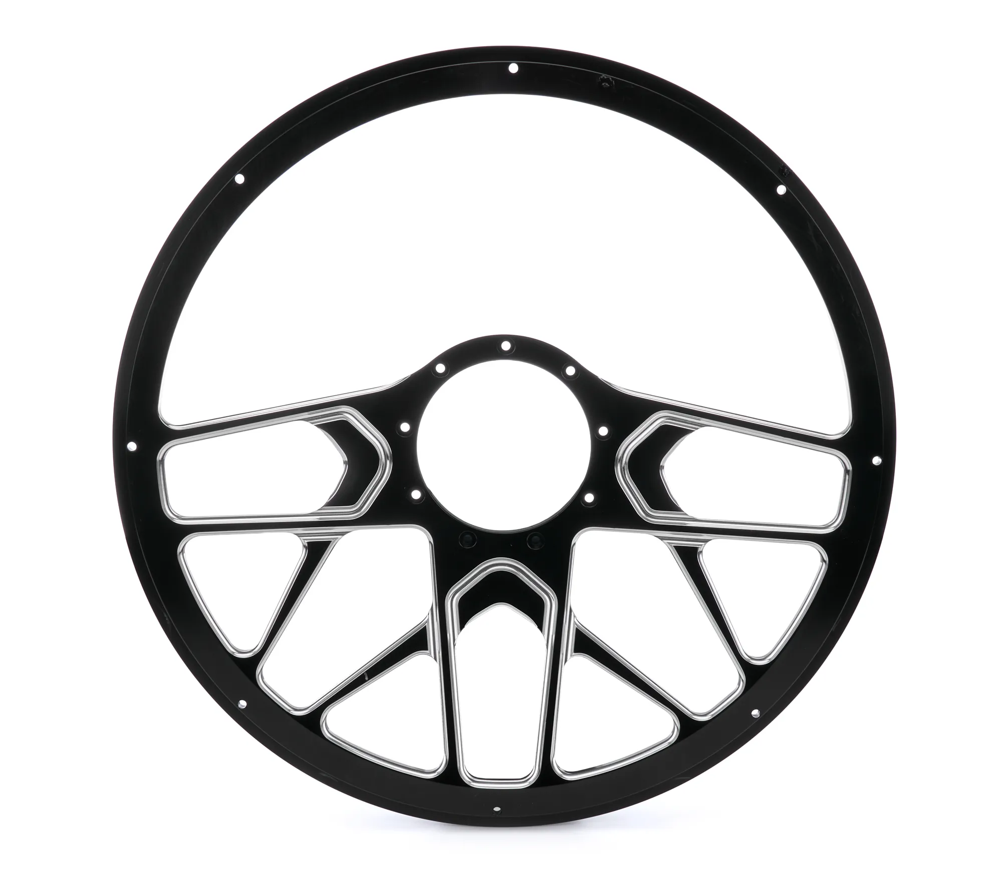 BILLET SPECIALTIES Steering Wheel 1/2 Wrap 15.5in Redline Polished 34107