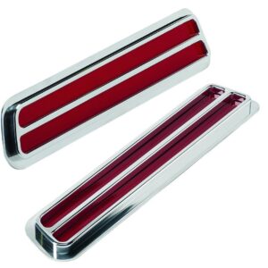 BILLET SPECIALTIES 1969 Camaro Taillights Polished Slotted 61737