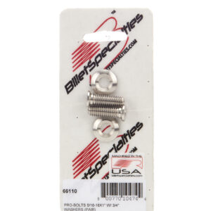 BILLET SPECIALTIES 5/16-18 x 1in SS Bolts Pair 66110
