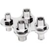 BILLET SPECIALTIES A/C & Heat Bulkhead Push-On 4 Port 66925