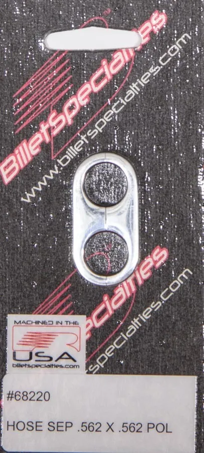 BILLET SPECIALTIES Hose Separator .562x.562 -Polished 68220