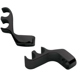 BILLET SPECIALTIES 2 Wire Separator Valve Cover Mount Black Pair 69782