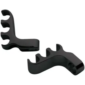 BILLET SPECIALTIES 3 Wire Separator Valve Cover Mount Black Pair 69783