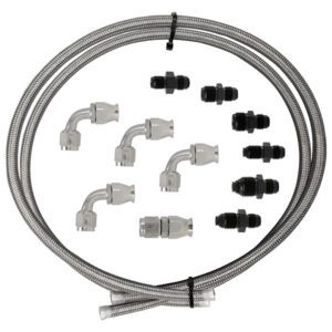 BILLET SPECIALTIES Hose Kit Power Steering W/Pump Mount Resevoir 77905