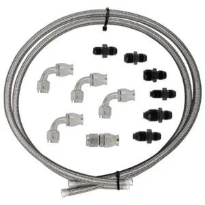 BILLET SPECIALTIES Hose Kit Power Steering W/Pump Mount Resevoir 77905