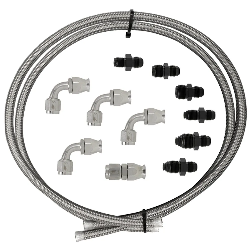 BILLET SPECIALTIES Hose Kit Power Steering W/Pump Mount Resevoir 77905
