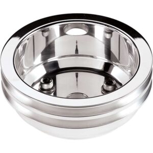 BILLET SPECIALTIES SBC 2 GRV Crank Pulley LWP Polished 78220
