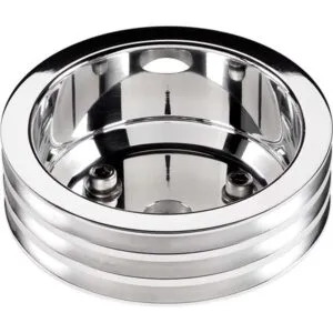 BILLET SPECIALTIES SBC 3 GRV Crank Pulley LWP Polished 78230