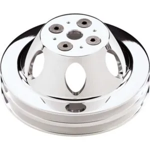 BILLET SPECIALTIES Polished SBC 2 Groove Upper Pulley 80220