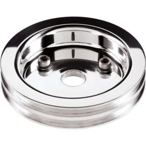 BILLET SPECIALTIES Polished SBC 2 Groove Lower Pulley 81220
