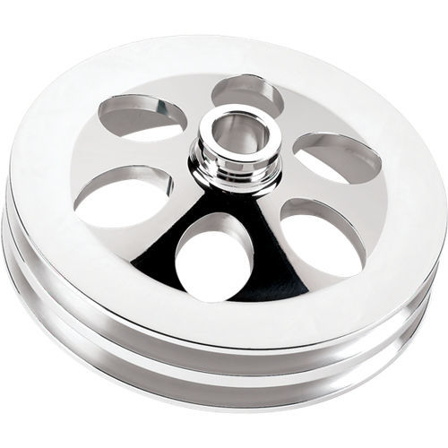 BILLET SPECIALTIES Power Steering Pulley 2 Groove Press on 77- GM 86520