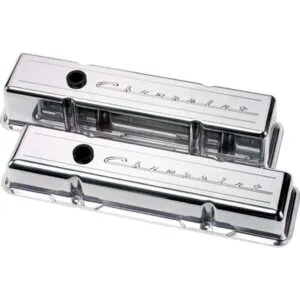 BILLET SPECIALTIES SBC Script Short Valve Cover 95123
