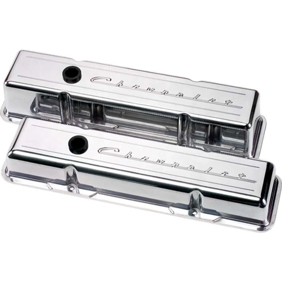 BILLET SPECIALTIES SBC Script Short Valve Cover 95123