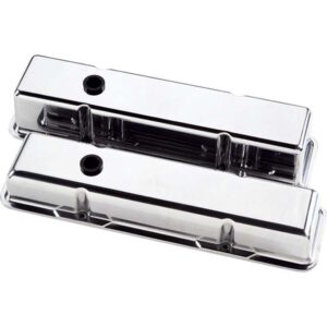 BILLET SPECIALTIES Valve Covers SBC Plain Polished Tall 95229
