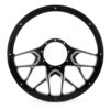 BILLET SPECIALTIES Steering Wheel 1/2 Wrap 14in Redline Black BC30107