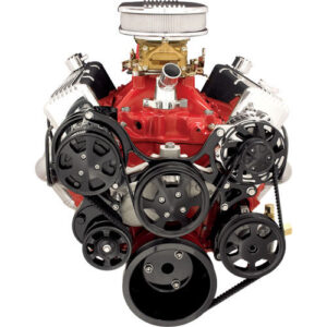 BILLET SPECIALTIES SBC Tru Track Pulley System Black BLK13220