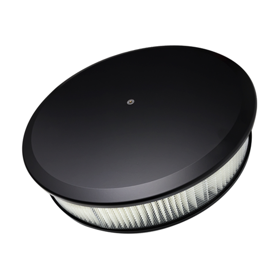 BILLET SPECIALTIES Air Cleaner 14in Round Plain Black BLK15829