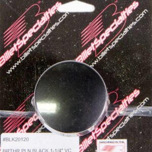 BILLET SPECIALTIES Breather Valve Cover 1-1/4in VC Hole Black BLK20120