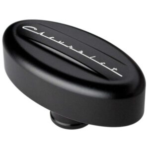 BILLET SPECIALTIES Breather Valve Cover Retro Black Chevrolet BLK20923