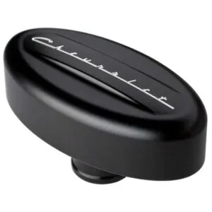 BILLET SPECIALTIES Breather Valve Cover Retro Black Chevrolet BLK20923