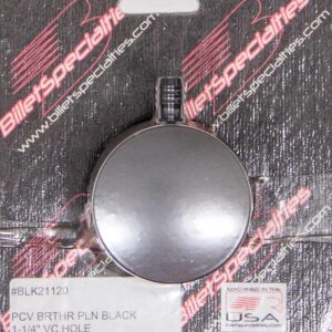 BILLET SPECIALTIES PCV Breather 1-1/4in VC Hole Black BLK21120