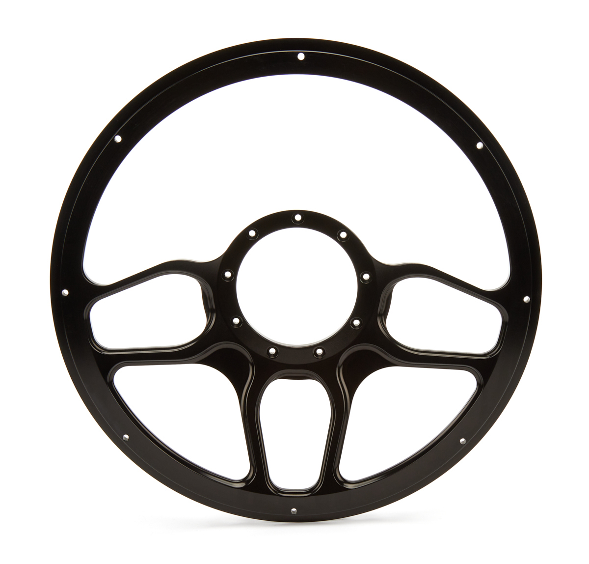 BILLET SPECIALTIES Steering Wheel 1/2 Wrap Win Lite Black BLK30102