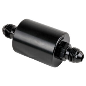 BILLET SPECIALTIES In Line Fuel Filter -6AN Ends Black BLK42230