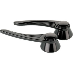BILLET SPECIALTIES Black Door Handles Ball Milled GM/Ford 49-Up BLK45525