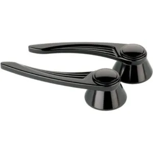 BILLET SPECIALTIES Black Door Handles Ball Milled GM/Ford 49-Up BLK45525