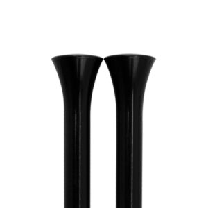 BILLET SPECIALTIES Door Lock Knobs Smooth Black Pair BLK45910