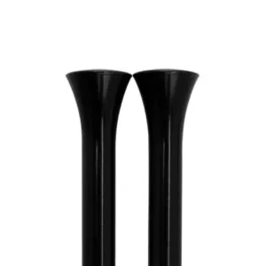 BILLET SPECIALTIES Door Lock Knobs Smooth Black Pair BLK45910