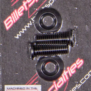 BILLET SPECIALTIES 5/16-18 X 1in SS Bolts Black Pair BLK66110