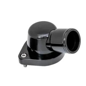 BILLET SPECIALTIES LS Thermostat Housing 15-Degree Black BLK90334