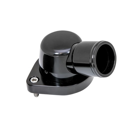 BILLET SPECIALTIES LS Thermostat Housing 15-Degree Black BLK90334