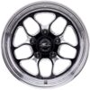 BILLET SPECIALTIES Win Lite Wheel Black 15x4 2.25 Backspace BRS22540F6522