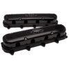 BILLET SPECIALTIES Valve Covers Gen V LT Ribbed Black P95575